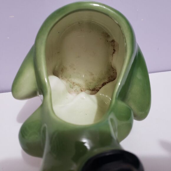 Planter Ceramic Frog Top Hat Home Country Farmhouse Decor 6"×4" - Picture 7 of 9